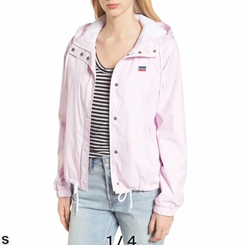 ❌SOLD❌ Levi’s NWT Light Lilac Windbreaker Jacket for Women XL - Picture 14 of 15